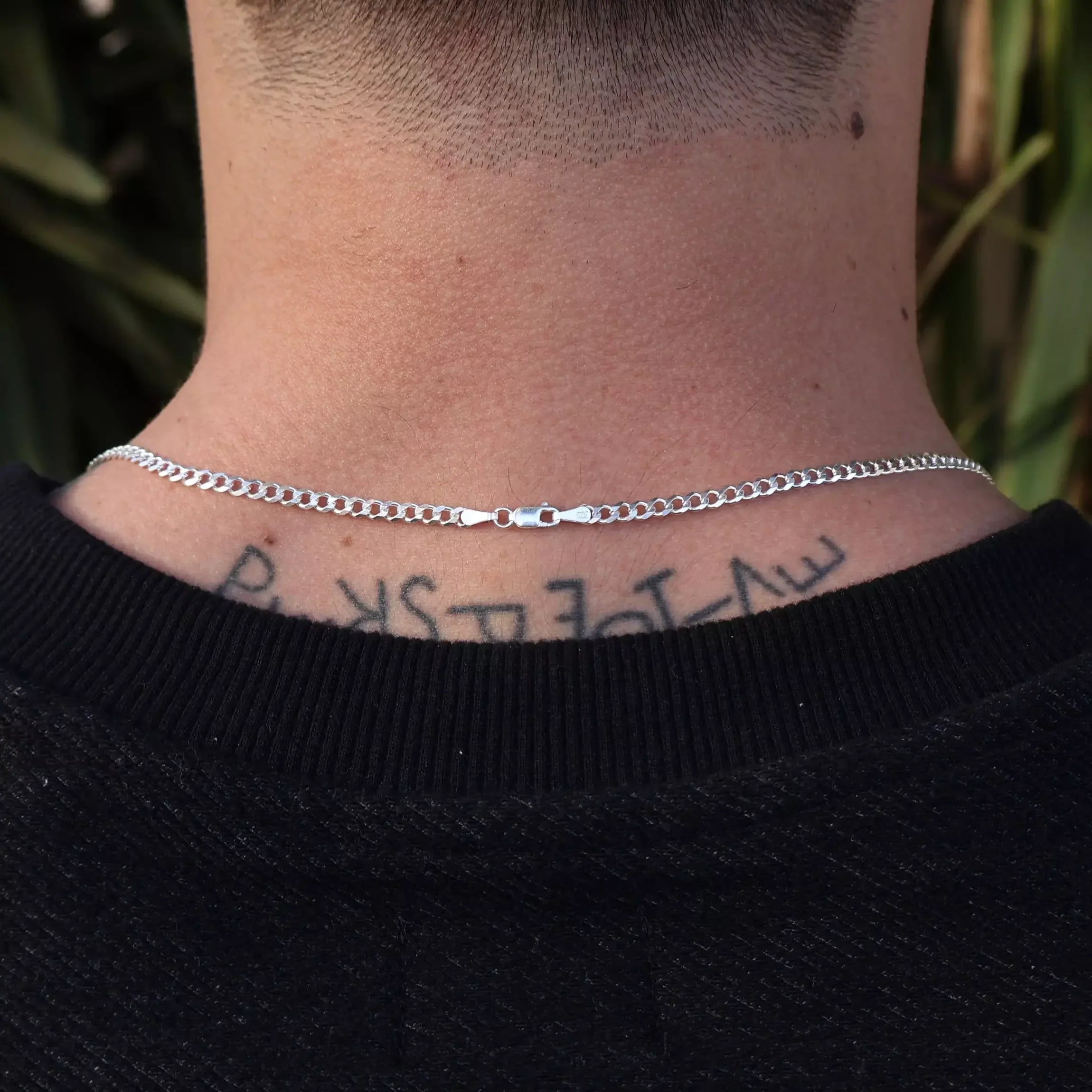 Men's 3 mm Grumet Chain in Sterling 925 Silver