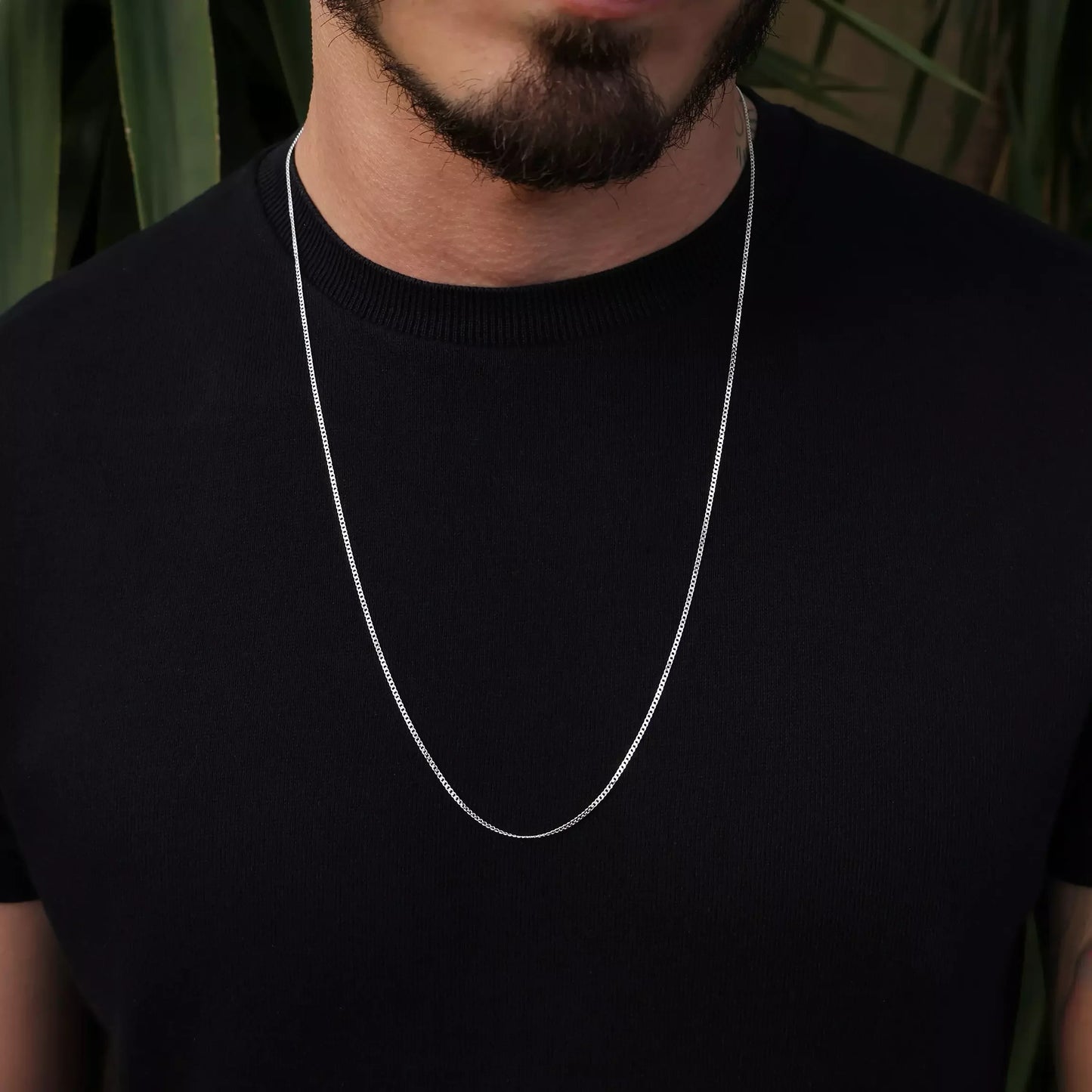 Men's Thin Grumet Chain in 925 Silver