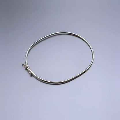 Men's Thin Silver Bracelet