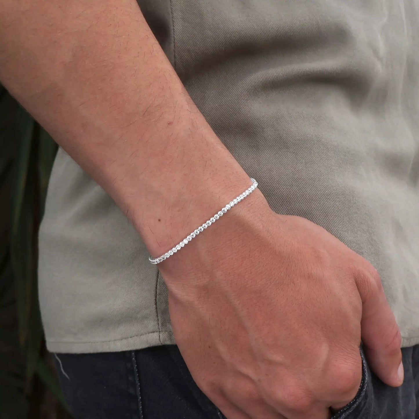 Men's Riviera Bracelet in 925 Silver