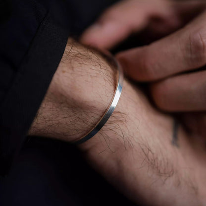 Men's Square Silver Bracelet